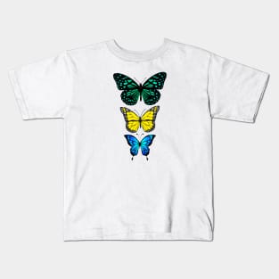 Butterflies - forest nature Kids T-Shirt